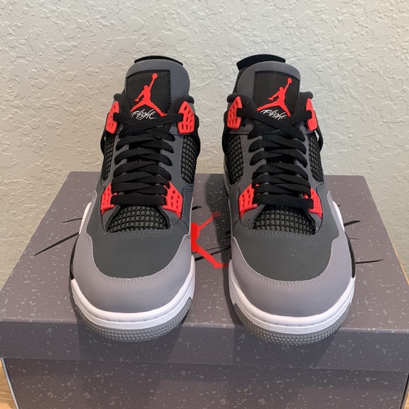 NIKE AIR JORDAN 4 RETRO SNEAKERS - Picture 6 of 10